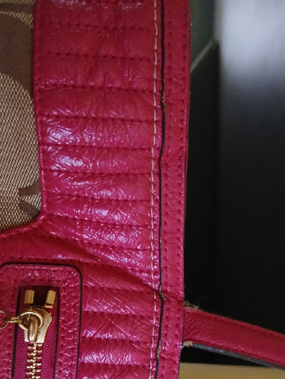 Coach Pink Signature Quilted Canvas Shoulder Tote - Picture 4 of 15
